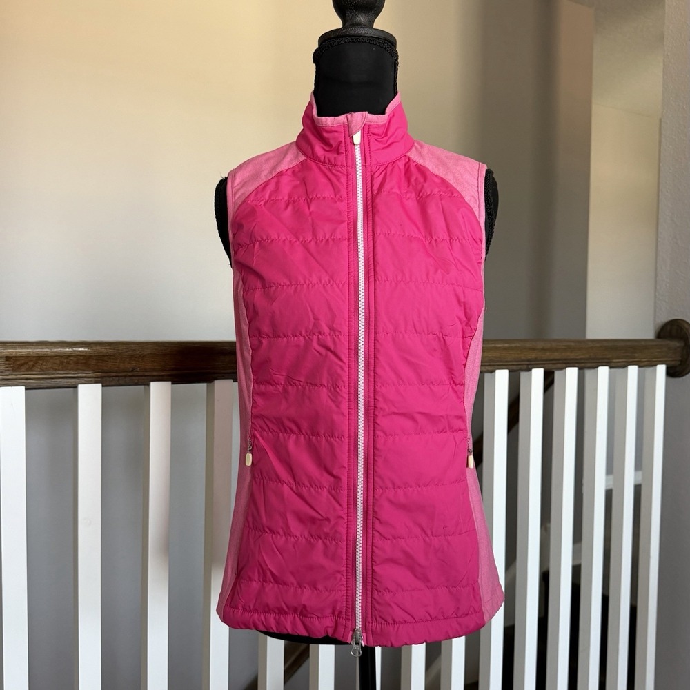 Zero Restriction Tess Performance Primaloft Golf Vest Womens Small Dual Zip